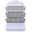 White-Stainless Steel Steamer