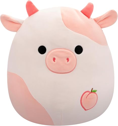 Squishmallows Original 8-Inch Lilaz The Peach Cow - Official Jazwares Fall Plush - Collectible Soft & Squishy Cider Stuffed Animal Toy - Add to Your Squad - Gift for Kids, Girls & Boys