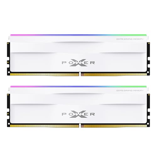 Image of Silicon Power DDR5 32GB (2x16GB) Zenith RGB 6000MT /s (PC5-48000) 288-pin CL30 1.35V UDIMM Desktop Memory Module RAM White SU032GXLWU60AFDHSW