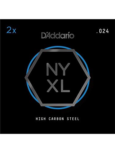 D’Addario NYPL024 Corde pour guitare (Pack de 2) – Tirant .024 - Les Beatles, Paul McCartney, John Lennon, RIngo Starr, George Harrison D'Addario NYPL024 Corde pour guitare (Pack de 2) - Tirant .024