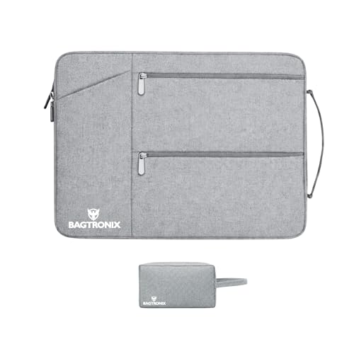 Image of Drax Laptop Bag Sleeve Case Cover Pouch for Laptop Apple /Dell /Lenovo /Asus /Hp /Samsung /Mi /MacBook /Ultrabook /Thinkpad /Ideapad /Surfacepro (Grey) (Grey, 15.6 inch)