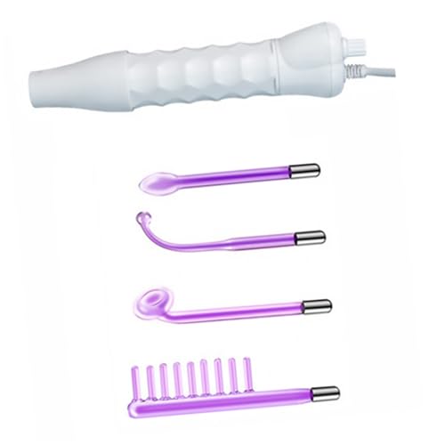 Mobestech Masajeador Facial Eléctrico Portátil de Alta Frecuencia Herramienta Cuidado Piel y Cuero Cabelludo Diseño Compacto Color Blanco Dispositivo de para Uso Doméstico