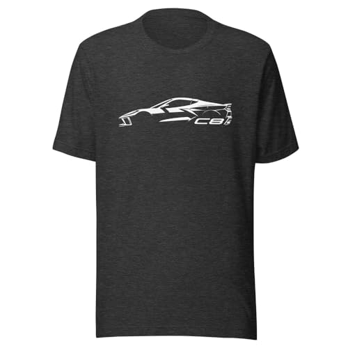 Camiseta deportiva 2024 C8 blanca ártica, el regalo para conductor veterano