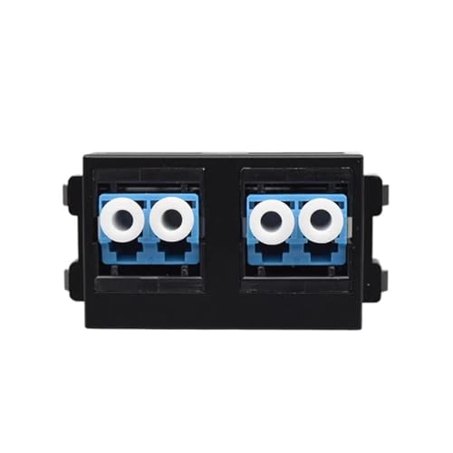 Prise jack coupleur femelle LC double fibre optique 2 ports