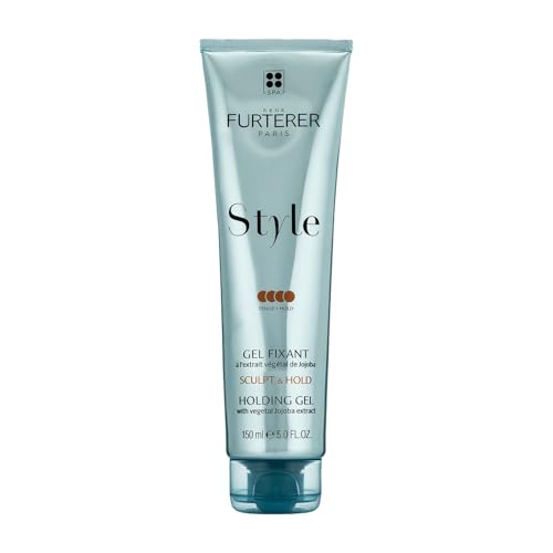 Rene Furterer STYLE Holding Gel - Sculpts & Styles with Strong Hold - With Moisturizing Jojoba Extract - For All Hair Types - Vegan & Silicone-Free - 5.0 fl. oz.