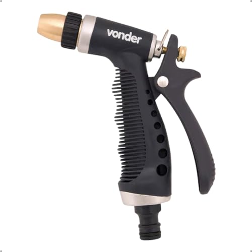 Esguicho metálico para jardim, tipo pistola, engate 1/2