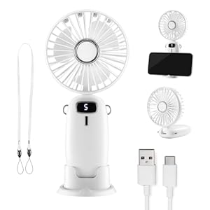 VonHaus 2500951 Handventilator USB 5-Stufen