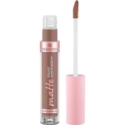 Essence Sombra De Ojos Líquida Mate., De Larga Duración, Cubriente, Secado Rápido, Natural, Color Intenso (3Ml)