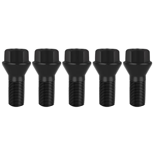 Wheel Lug Bolt Stud M14×1.25 Lug Nuts Compatible with BMW F30 F35 F10 F25 X3 E70 X5 (5 Pack)