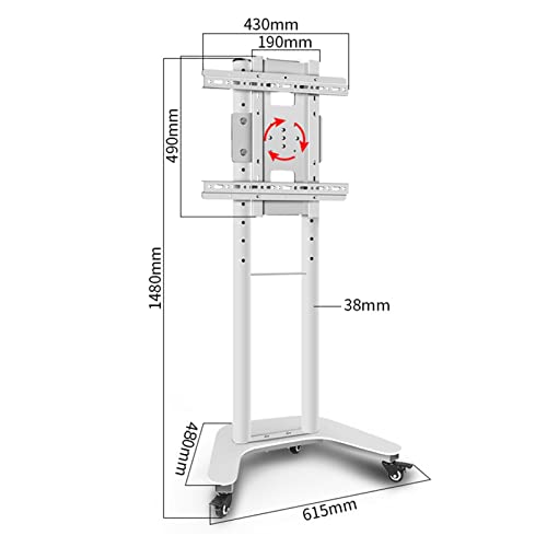 Soporte móvil para TV 32-60'', altura ajustable miniatura 3