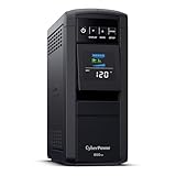CyberPower CP850PFCLCD PFC Sinewave UPS Battery Backup and Surge Protector, 850VA/510W, 10 Outlets, AVR, Mini-Tower; UL Certified