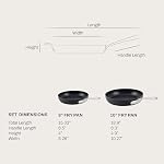 All-Clad HA1 Hard Anodized Nonstick Fry Pan Set, 2 Pieces, 8 & 10 Inch, Induction, Oven Broiler Safe 500F, Dishwasher Safe, Black