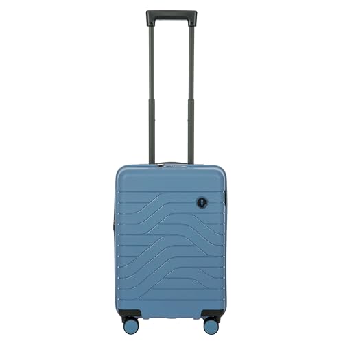Bric's B|Y Ulisse Set of 2 Luggages with Spinner Wheels – Carry-On Airline Approved and Checked Expandable Lightweighted Hard Shell Suitcases, TSA Combination Lock - 21 Inch & 30 Inch, Grey Blue by Bric's - Used condition - Image 2