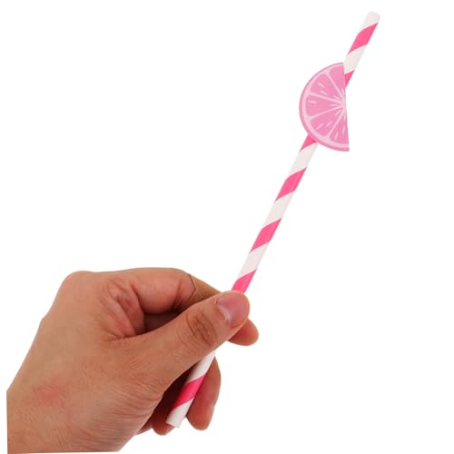 30 pitillos de papel multicolor KOMBIUDA 19.5 cm miniatura 4