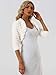 Allegra K Women's Bolero Jacket for Evening Dresses Wedding Open Front Cropped Fluffy Faux Fur Shrug X-Small White