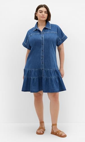 Image of City Chic Women's Plus Size Dress - Denim Layla