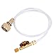 Qiilu Camping Gas Refill Adapter Butane Refill Adapter Copper PVC Outdoor Camping Picnic Stove Gas Converter Refill Adapter