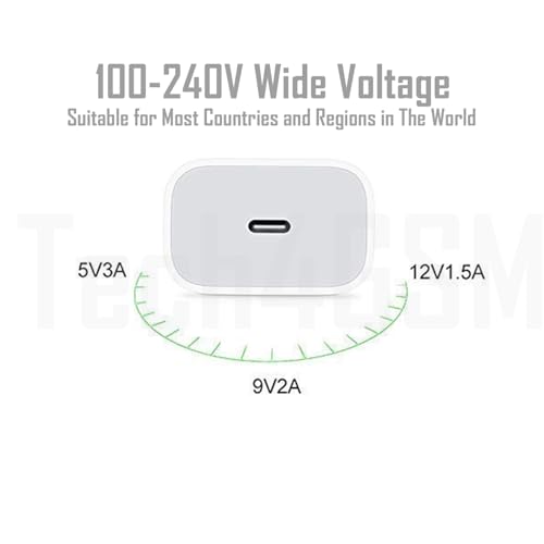 Image of Original 20W PD 3.0 Essential USB-L Compatible with Apple Models 16 Series, SE 3rd Gen (Adapter & Cable)