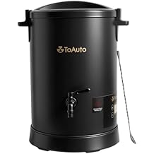 TOAUTO 12Lbs Digital Wax Melter for Candle Making,Easy Pour Spout Large Electric Wax Melting Pot, Wax Melter with Accurate Temperature Control Panel,No Cloggy for Production Soap Candle- 1100W