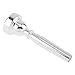 OriGlam Trumpet Mouthpiece Instruments Mouthpiece, Silver Plated Bb Trumpet Mouthpiece Replacement for Beginners Professional (3C)