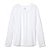 French Toast Girls' Little Long Sleeve Crewneck Tee, White, 5