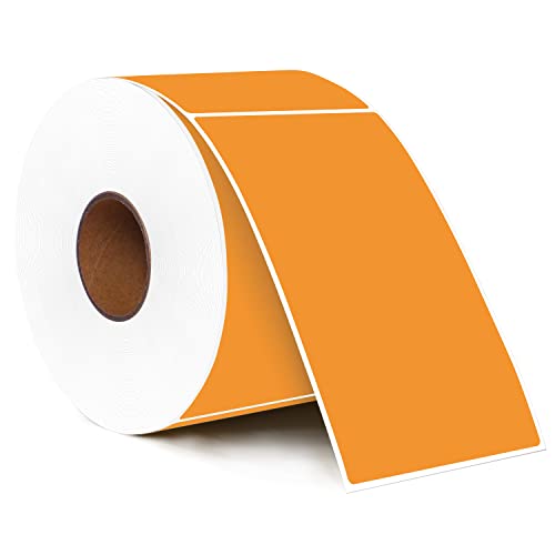 Autocollants orange PARLAIM 7,6x12,7 cm grand format à forte adhérence de 500 pièces