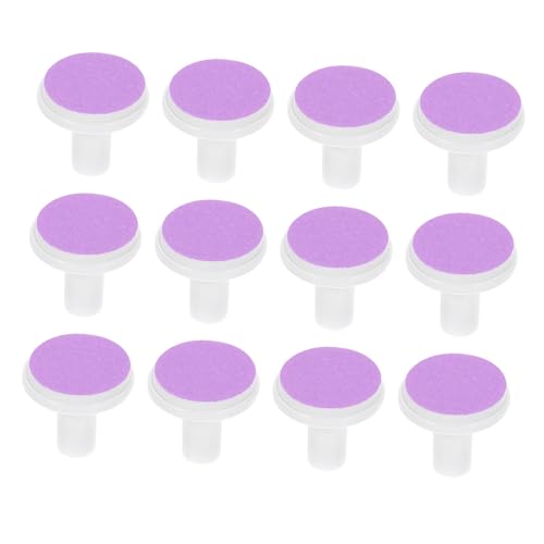 NOLITOY Nail File Pads 12 Pack Baby Nail Trimmer Heads Nail File Replacement Pads for Electric Nail Trimmer