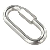 Applicazioni multiuso: queste maglie di riparazione della catena in acciaio inossidabile funzionano perfettamente per strutture ombreggianti da campeggio, hardware per yacht, connessioni per attrezzature subacquee, catene per animali domestici, attrezzatura da trekking e assemblaggio di attrezzature per il fitness con il loro meccanismo di bloccaggio affidabile.