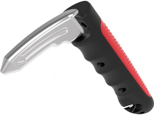 Multifunction Car Handle Assist for Elderly and Handicapped, 3 in 1 Automotive Door Assist Handle, Seatbelt Cutter, Window Breaker, Car Door Handle for Seniors,Red