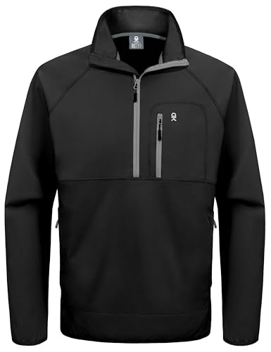 Image of Little Donkey Andy Men's Golf Pullover Windbreaker Quarter Zip Golf Jacket