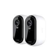 Arlo Essential XL (2nd Gen) Outdoor Wireless Security Camera 2-Pack Bundle, HD 1080P with Longer Battery Life, Color Night Vision, 2-Way Audio, Motion Alerts, No Hub Required, VMC2052 (Renewed)
