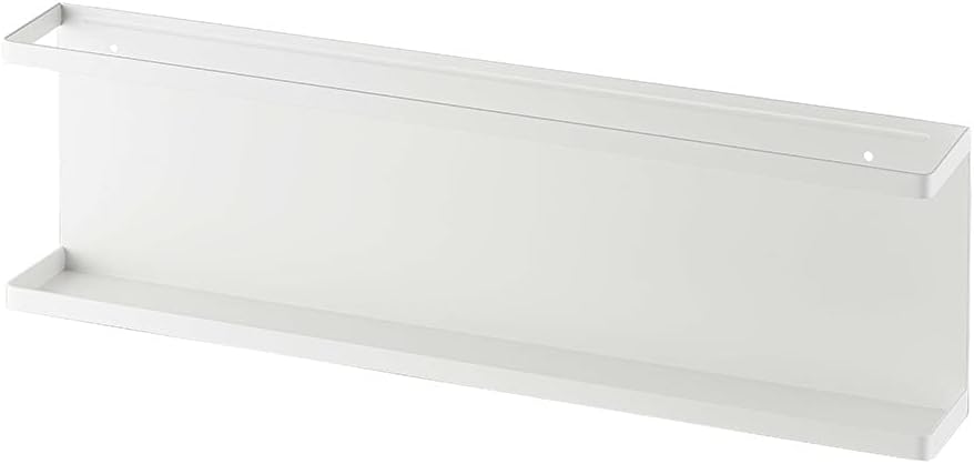 Yamazaki 5476 Tower Wall Shelf, White, Steel, Minimalist Design