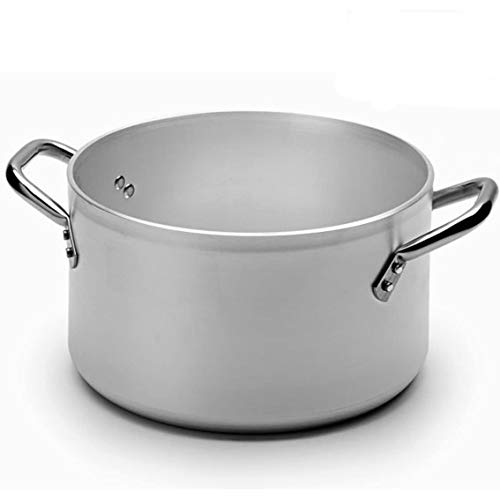 FASA Casseruola Alta Due Maniglie Professionale Diametro 50cm in Alluminio Puro 99.5% Made in Italy