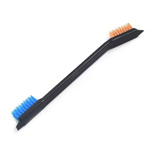 Image of 15 Pcs Double-Ended Gun Cleaning Brushes Brass Phosphorous Copper Steel Nylon Plastic Bristle (Phosphorous Copper & Blue Nylon Brushes)