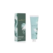 Capri Blue Moisturizing Hand Cream Travel Size Flora Edit Collection Nourishing Hand Cream for Dry Cracked Hands with Jojoba Oil & Shea Butter Purse Essentials Skin Care Coconut Santal, 3 oz