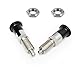 2PCS Push Fit Ball Nose Spring Plunger, M8x1 Stainless Steel Retractable Spring Plunger Pin Self Locking Indexing Plunger for Industrial Equipment ﻿