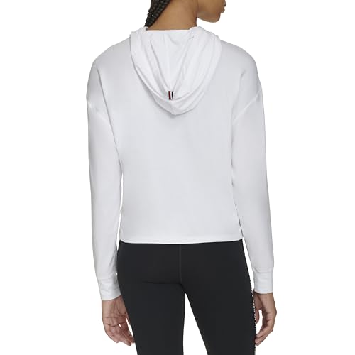 Image of Tommy Hilfiger Women's Lightweight Logo Hoodie Sweatshirt