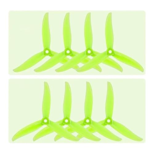 Hélice pour drones FPV 5 pouces 4934 couleur jaune en vol freestyle de week-end