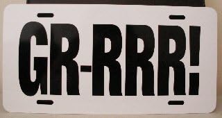 GRRRR! - Placa de matrícula GTO de metal de 6 x 12 pulgadas, etiqueta Pontiac Tiger, personalizada, clásica, Museo, colección de museo, colección de