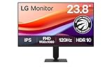 LG 24U411A-B 23.8" / FHD (1920x1080) / IPS / 120Hz / sRGB 99% (Typ.) / Reader Mode & Flicker Safe/Dynamic Action Sync/Black Stabilizer, Slim Stand Base, Black