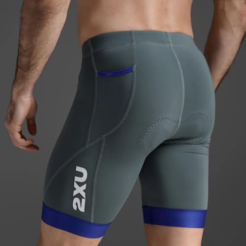 Short Triatlón Core 8 Pulgadas Hombre Azul miniatura 4