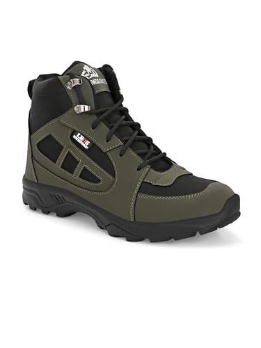 Leo Fitness Waterproof Outdoor Trekking Boots | Black Hiking Boot...