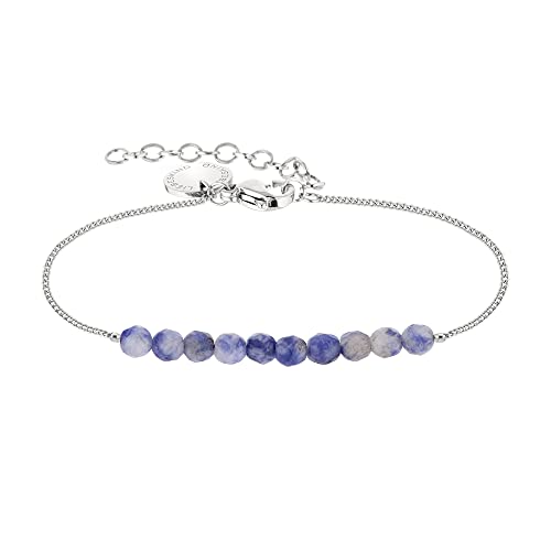 LIEBESKIND BERLIN Damen Armband mit Blue Sky Jasper LJ-0844-B-18