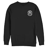 Star Wars Big & Tall Mandalorian Gun for Hire Mens Pullover Crew Fleece, Black