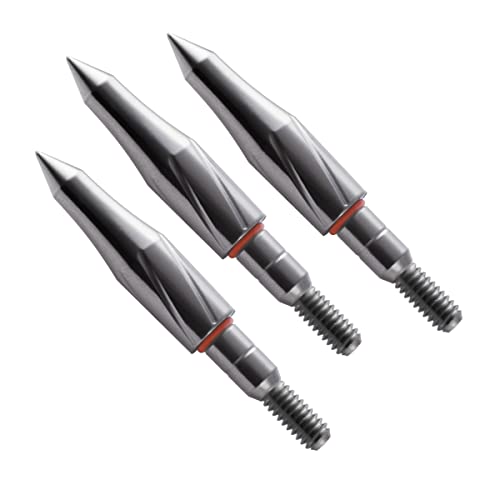 Archery Field Points,Various Od,100/125/150/200 Grains,Easy Pull Various, Stainless Steel Screw In Archery Field Tips(1 Dozen 12 Pcs) (19/64″ Combo Shape, 150Grains) #TOP2