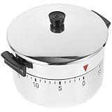 BESPORTBLE Mechanischer Küchentimer Minuten Druckkocher Design Küchenwecker mit Lautem Alarm Kompakt Robust für Kochen Backen Sport Hausaufgaben Präzises Timing für Vielseitige Anwendungen