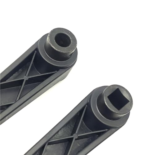 Image of 4 inch Nylon Crank Handle Drill Press Revolving Handle with Round or Square Installation Hole Smooth 360 Degree Operation for Industry Lathe Milling Grinding Machine (Square Hole 12x12x100)