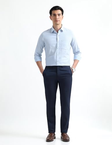 Image of Arrow Checked Slim Fit Mens Formal Shirt - Cotton, Breathable & Comfortable, Full Sleeves Shirts for Men