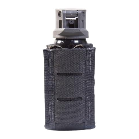 High Speed Gear OC Spray TACO | Fits MK3 OC or Similar | Flex Side Brackets, HSGI Clip | Made in The USA (Black) Cover