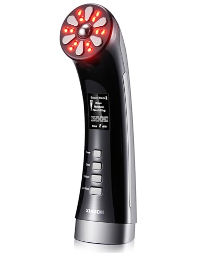 XIAOCHI 4-in-1 Facial Massager for Face & Neck – Skin Rejuvenation, Lifting & Tightening – Reduces Wrinkles & Puffiness, Enhances Infusion